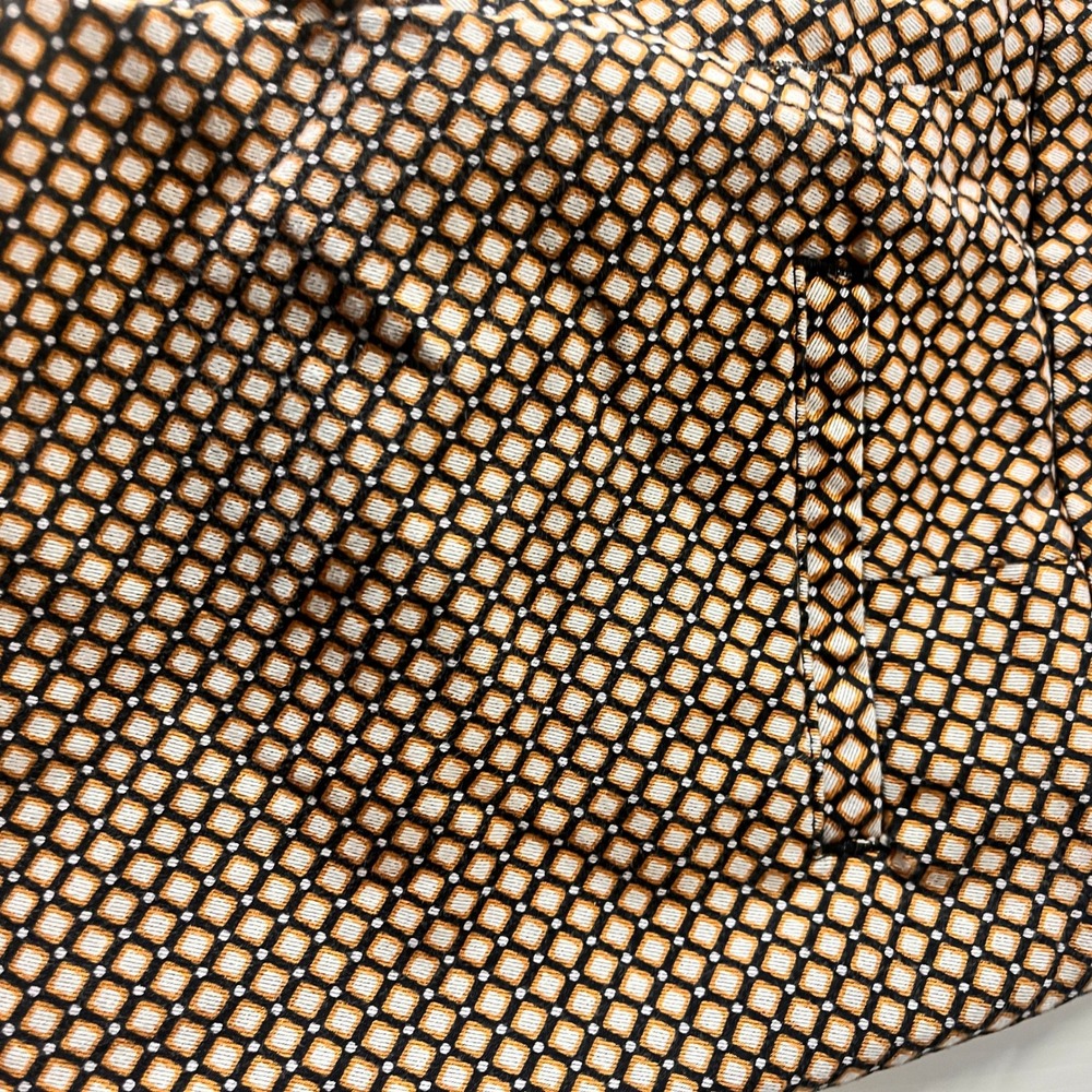 Cynthia Rowley Geometric Diamond Print Slim Ankle Pants Black Yellow Size 4 - Picture 6 of 6
